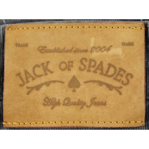 Jack of Spades Gray Corduroy Pants Mens 32x32 Straight Fit Stretch - Picture 5 of 14